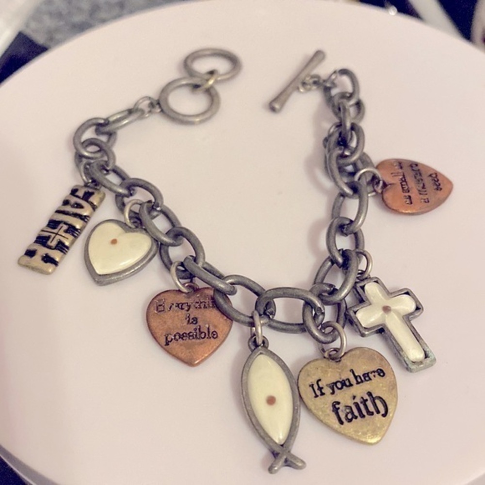 Faith charms bracelet